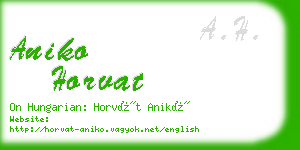 aniko horvat business card